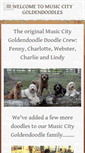Mobile Screenshot of musiccitygoldendoodles.com